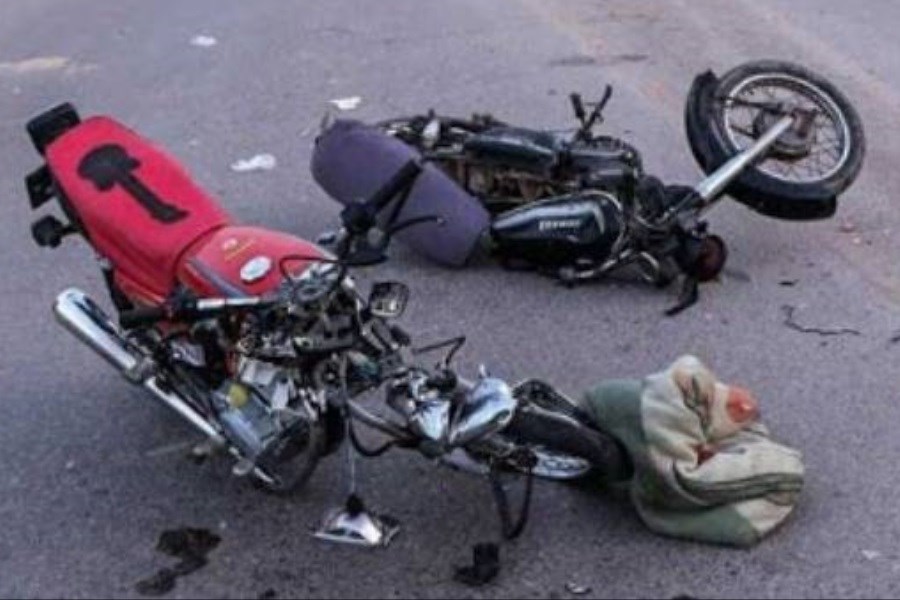 ۲ کشته و 2 مجروح حاصل برخورد موتورسیکلت‌ها با یکدگیر