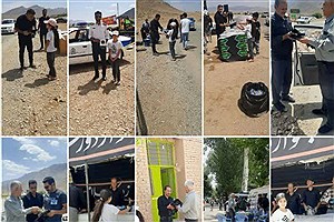 کیسه جمع آوری زباله با سیاست فرهنگ سازی مدیریت پسماند در شهرستان اقلید توزیع شد