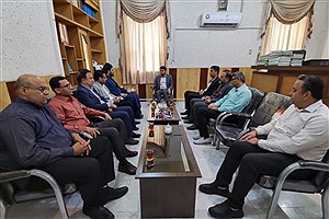 دیدار هیات رئیسه دانشگاه آزاد اسلامی واحد لامرد با رئیس دادگستری شهرستان لامرد