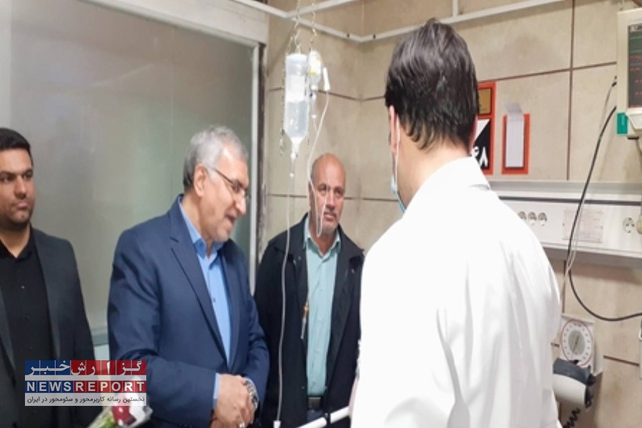تصویر خدمت رسانی بیمارستان شهید بهشتی کاشان با حضور وزیر بهداشت بررسی شد