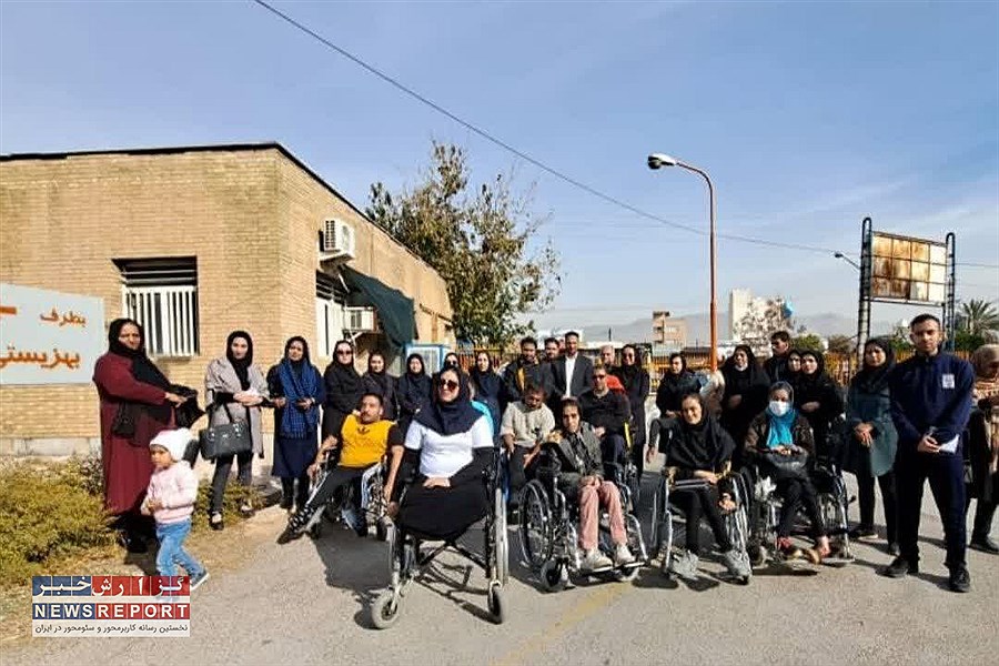 مسابقه ویلچررانی در شیراز برگزار شد