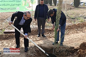 کاشت 5 هزار اصله نهال در پردیس دانشگاه علوم پزشکی شیراز