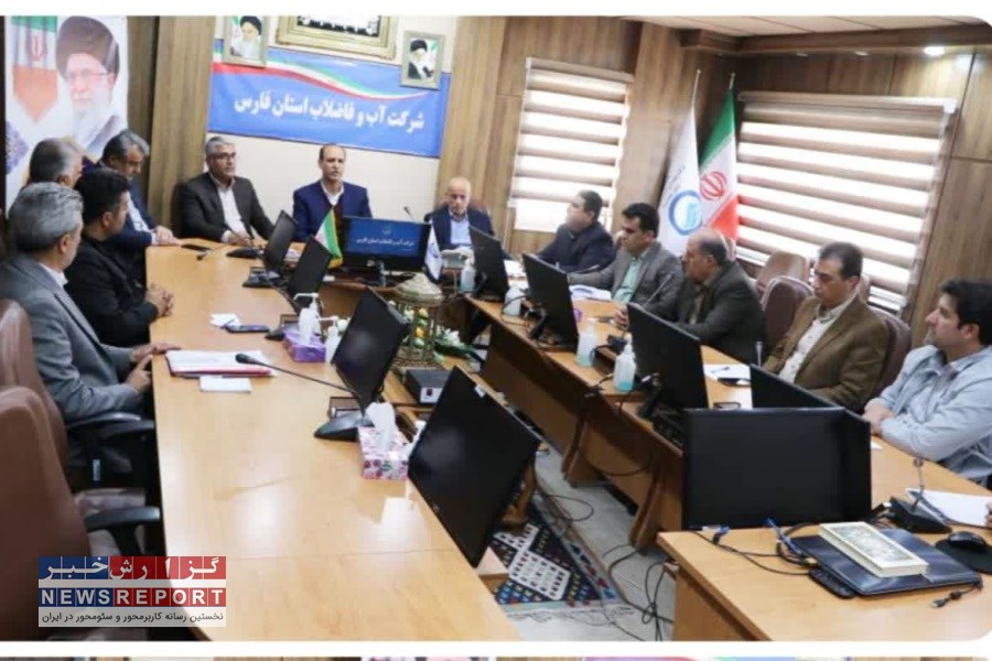 تصویر نشست نماینده مردم لامرد و مهر با مدیر عامل شرکت آبفا فارس