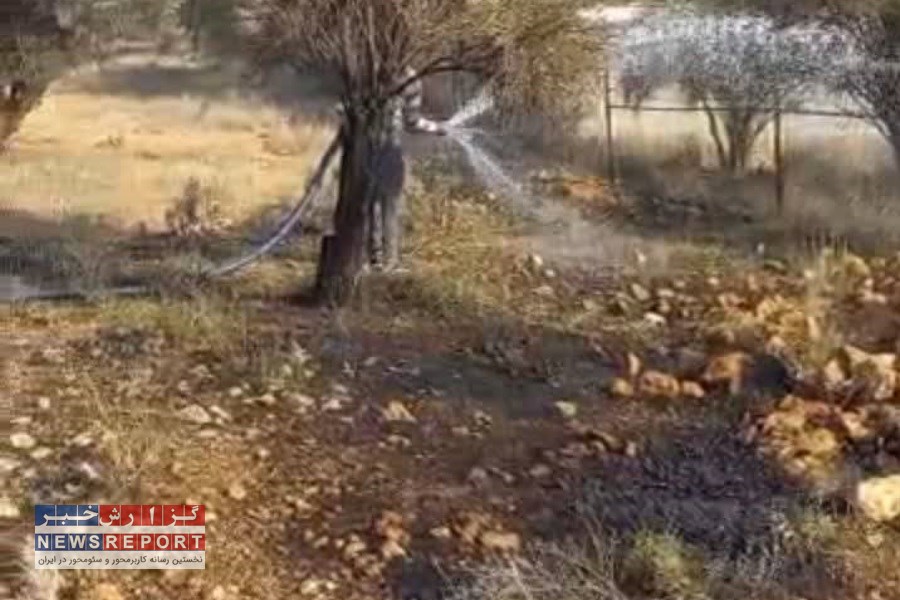 تصویر مهار آتش‌سوزی در پارک ملی بمو