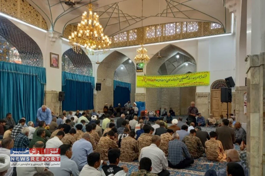 تصویر برگزاری مراسم چهلمین روز شهدای خدمت در بافق