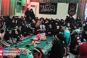 بزرگ‌ترین سفره نذری نمادین حضرت رقیه(س) در فاطمیه زیارت برپا شد