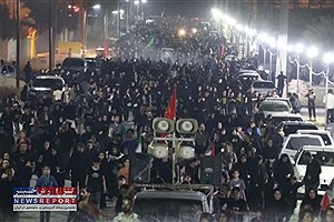 لامرد سرزمین آفتاب، غرق در ماتم و اندوه اربعین اباعبدالله الحسین (ع) شد