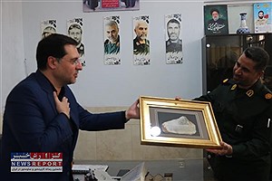 دیدار صمیمانه فرماندار با فرمانده حوزه مقاومت بسیج ادارات شهرستان یزد