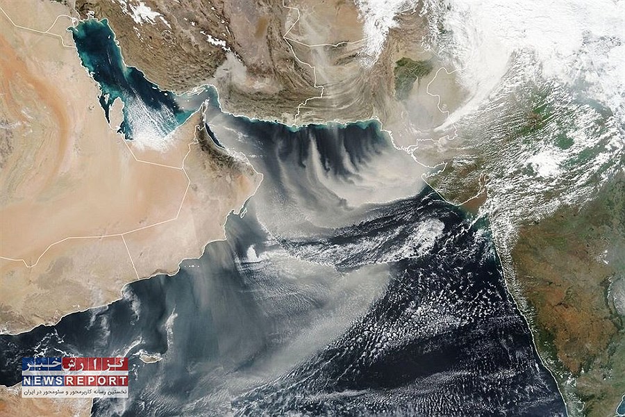 تصویر نگاهی به طوفان های گرد و غبار در خشکی و سواحل ایران