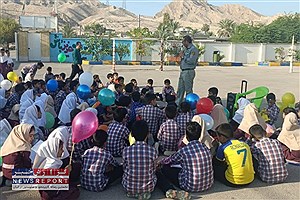 میزبانی برنامه های زیست محیطی هفته کودک به مدرسه ابتدایی آزادگان دهشیخ لامرد رسید