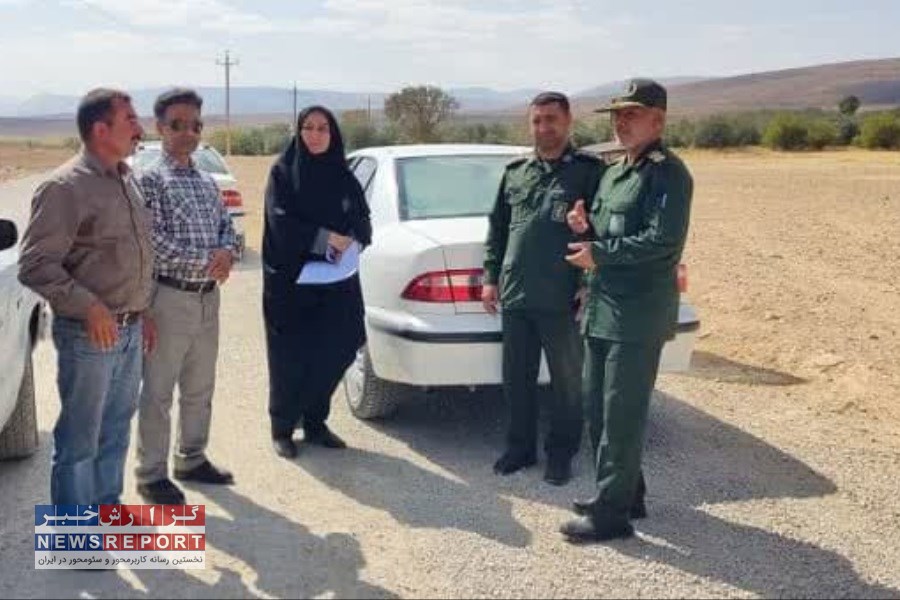 تصویر 2.5 کیلومتر جاده بین مزارع در بیضا احداث شد