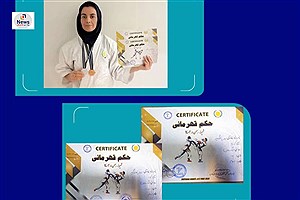 پروین هوشیار در مسابقات استانی کاراته بانوان خوش درخشید