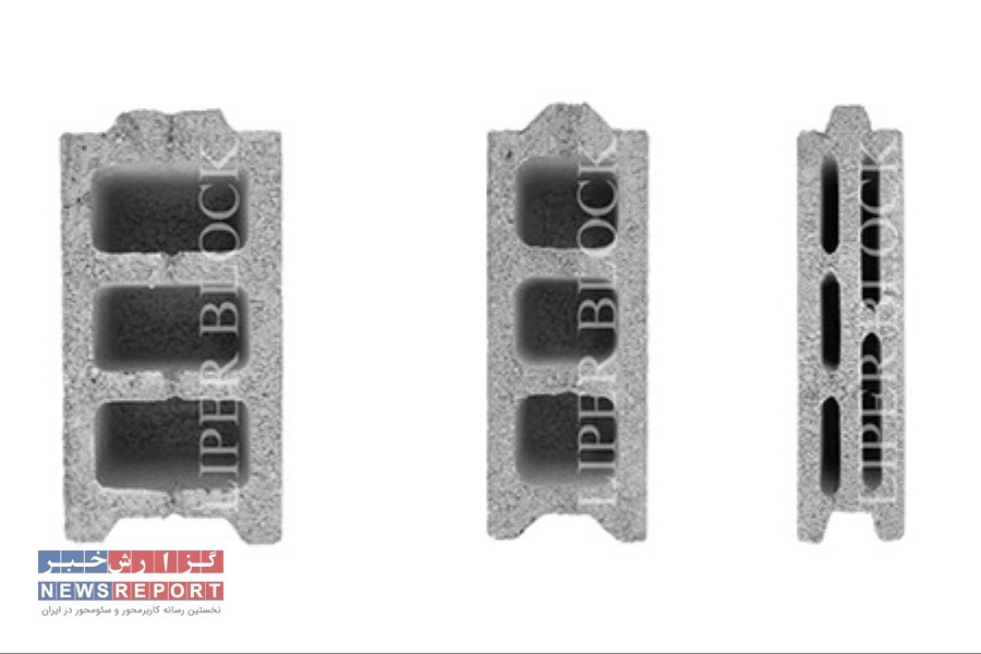 تصویر ابعاد بلوک ساختمانی و ویژگی ابعاد مختلف بلوک سبک سیمانی
