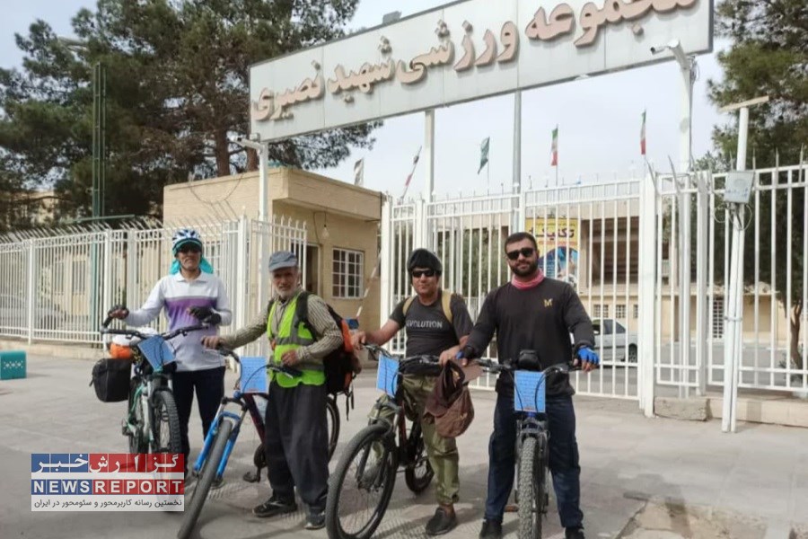 گروه سایکل توریست فارس  و دختر پیک موتوری شیراز از مشهد به شیراز برگشتند