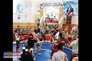 برای پیوند سنت و معنویت در دهه کرامت؛ زنگ پهلوانی در اقلید نواخته شد