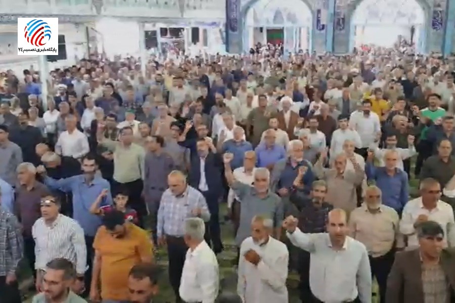 تصویر خروش اقلیدی ها در روز راهپیمایی جمعه های خشم