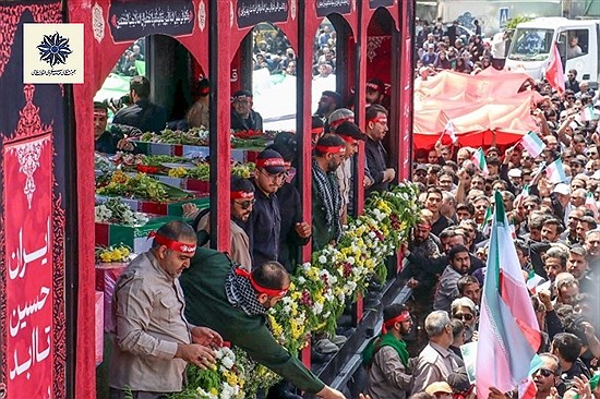 تشییع باشکوه پیکرهای مطهر شهدای اقتدار؛ میعادگاه وفاداری به آرمان‌های انقلاب