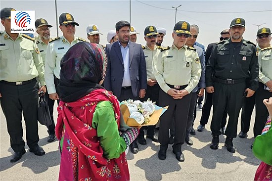 حضور فرمانده انتظامی استان فارس در شهرستان لامرد