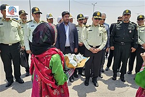 حضور فرمانده انتظامی استان فارس در شهرستان لامرد