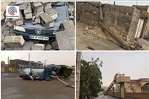 خسارت چند صد میلیارد ریالی طوفان به فرودگاه بین المللی شهدای لامرد