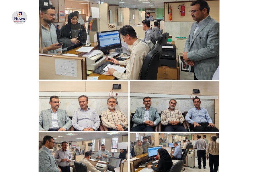 تصویر نظارت فرماندار لامِرد بر توزیع ارز اربعین در بانک ملی؛ خدمات به زائران اولویت دارد