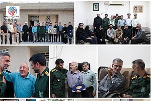 دیدار خبرنگاران لامردی با خانواده شهیدان شادی و اللهیاری