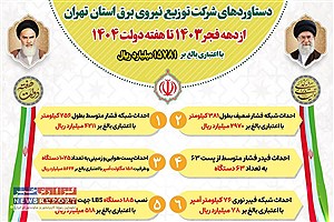 راه‌اندازی ۱۲ پروژه کلیدی در زمینه برق‌رسانی استان تهران