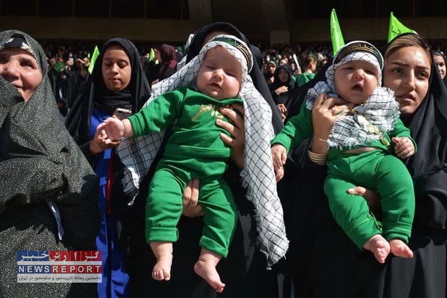 طنین لالایی‌های عاشقانه در صحن امامزاده عبدالله (ع) بافق؛ نذر شیرخوارگان برای قیام مهدوی