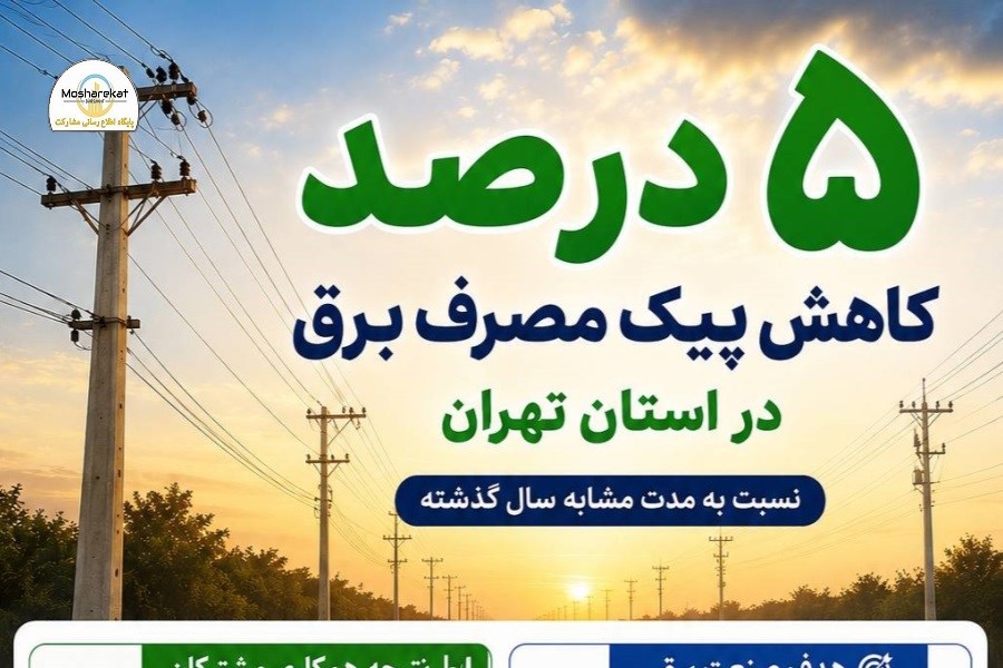قدردانی مدیرعامل شرکت توزیع نیروی برق استان تهران از همراهی مشترکان در کاهش ۵ درصدی پیک مصرف