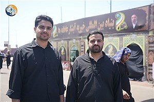 حضور دکتر مرتضی فولاد و  مصطفی فولاد در موکب مرکزی عمود ۷۹۴