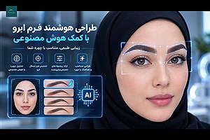 طراحی هوشمند فرم ابرو با کمک هوش مصنوعی، پیش از انجام کاشت و مشاهده نتیجه احتمالی