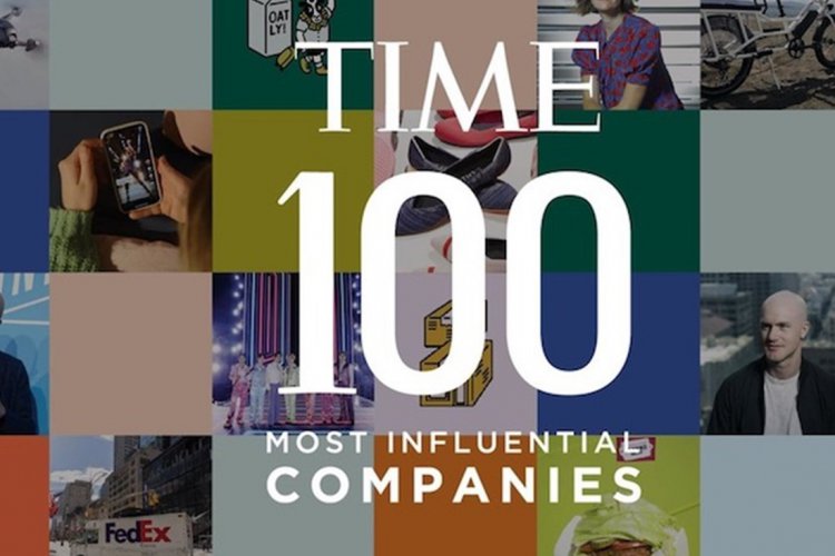 تصویر کوین‌بیس، مایکروسافت و اپل در جمع ۱۰۰ شرکت تاثیرگذار ۲۰۲۱ مجله «تایم» قرار گرفتند