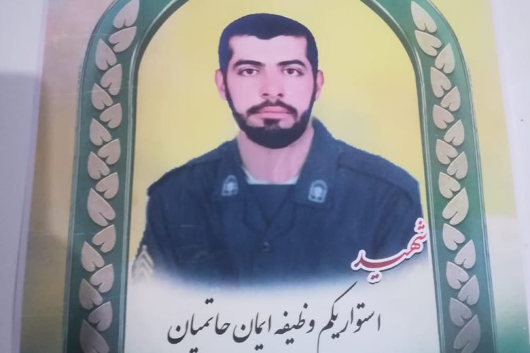 تصویر شهادت یک سرباز ناجا در شیراز