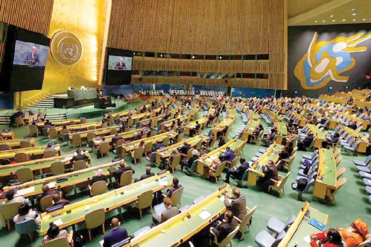 تصویر ایران باعث خروج سفیر رژیم صهینونیستی از سازمان ملل شد