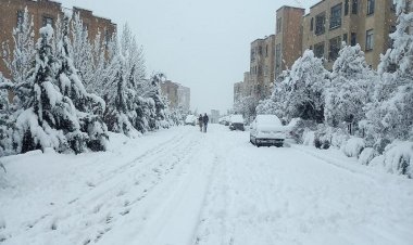 شکسته شدن رکورد بارش برف در میاندوآب