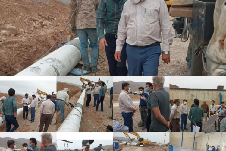 بازدید مدیرعامل آب منطقه‌ای فارس از پروژه‌ آبرسانی به شهرهای ارسنجان و سعادت‌شهر
