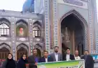 گلباران مزار شهدای امامزاده صالح تجریش تهران با حضور اعضای کمیته چوگو