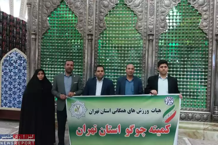 تصویر مراسم تجدید میثاق اعضای هیات چوگو تهران با آرمان‌های امام خمینی(ره)