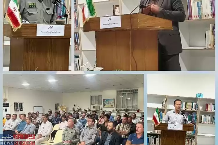 تصویر برگزاری نشست دوستداران محیط زیست به مناسبت هفته محیط زیست در شهرستان مهر