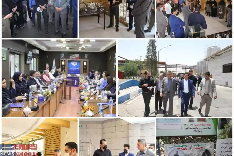 تصویر بازدید مدیرکل، مسئولین و کارشناسان محیط زیست فارس از کارخانه شیر پگاه فارس
