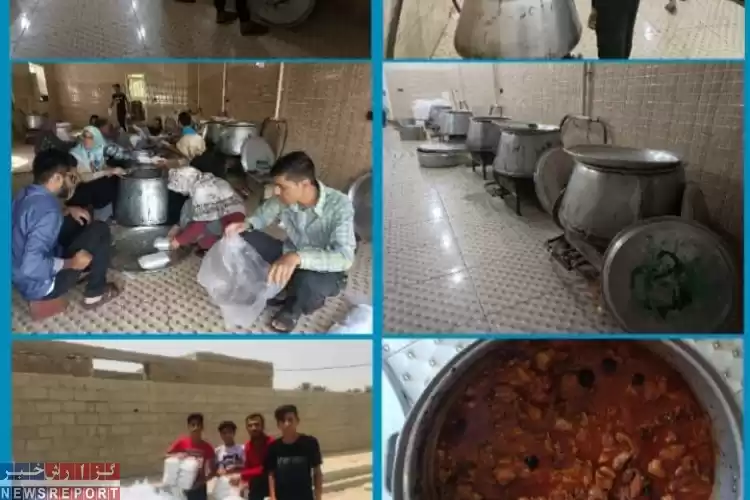طبخ و توزیع ۱۵۰۰ پرس غذای گرم در شهرستان مُهر