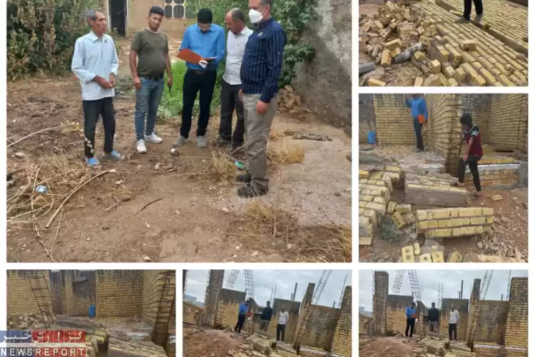 بررسی آسیب های سیل زده در روستاهای محمودآباد، کوهک و شول شهرستان زرقان
