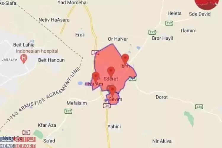 شهرک‌های صهیونیستی مجاور غزه هدف موشک های فلسطینی