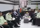 دیدار نماینده مردم لامرد و مهر در مجلس شورای اسلامی با فرمانده انتظامی مهر
