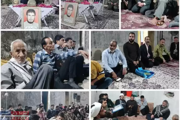 تصویر برگزاری آیین بزرگداشت پاسدارشهید محمود باقری درلامرد
