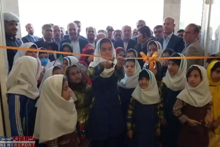 تصویر افتتاح مدرسه 6 کلاسه دخترانه ابتدایی خیرساز روستای مزیجان بخش اسیر شهرستان مهر