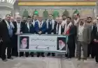 تجدید میثاق مسئولان و اعضای خانه ایثارگران با آرمان‌های امام راحل