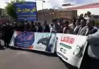 حضور اعضای هیات ورزش های همگانی استان فارس همراه با جامعه وزش در راهپیمایی روز جهانی قدس