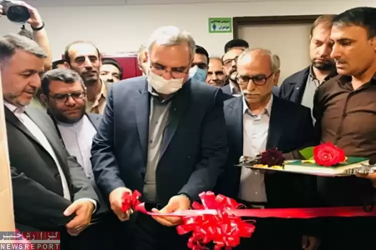 تصویر افتتاح بخش سی تی اسکن بیمارستان امام حسین(ع) هشترود